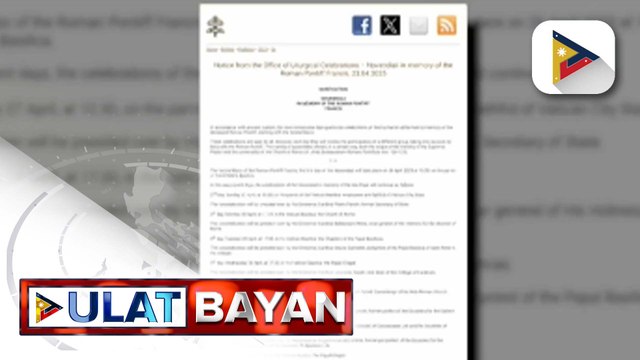 Mahahalagang detalye sa funeral mass para kay Pope Francis, inilabas ng Vatican