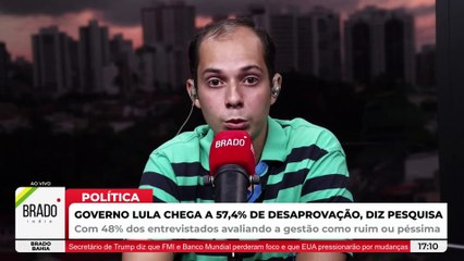 LULA SEGUE DERRETENDO! DESAPROVAÇÃO VAI A 57,4%, DIZ PESQUISA