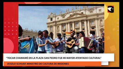 Tocar chamamé en la plaza san pedro fue mi mayor atentado cultural