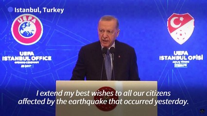 'These days are not for politics' says Turkey's Erdogan after earthquake