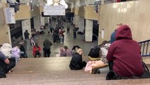 Children shelter in Kyiv metro as Russian missiles rain on Ukraine’s capital