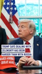 Trump says dealing with Zelenskyy has been harder than with Russia
