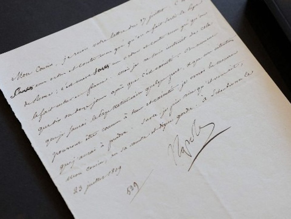 Napoleons umstrittener Papst-Brief kommt unter den Hammer