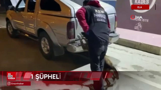 Elazığ’da aracın bagaj kapağına zulalanmış 5 kilo uyuşturucu ele geçirildi