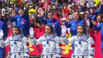 China envía un nuevo equipo de astronautas a su estación espacial