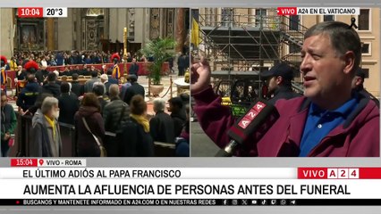 🔴 UN MULTITUD EN ROMA DESPIDE AL PAPA FRANCISCO
