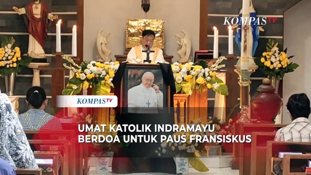 Umat Katolik Indramayu Laksanakan Misa Arwah untuk Mengenang Paus Fransiskus