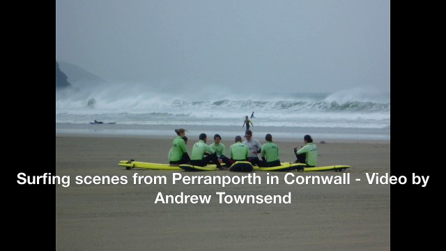 Surfing scenes from Perranporth in Cornwall - Video by Andrew Townsend