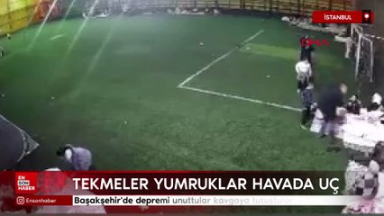 Başakşehir'de depremi unuttular kavgaya tutuştular