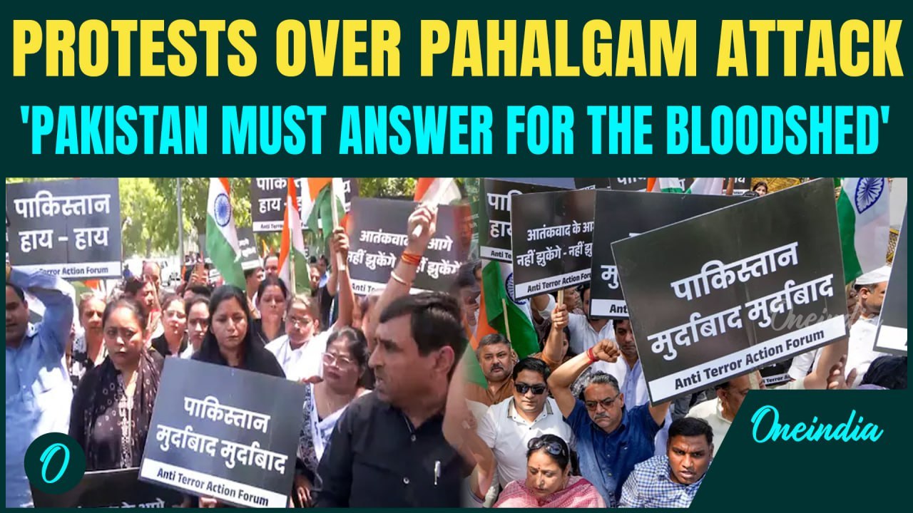 Pahalgam Terror Attack | Pakistan in the dock as Protests erupt outside Pak High Commission