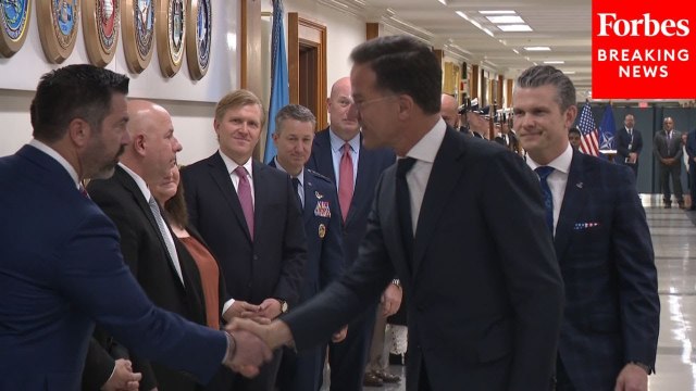 Sec. Pete Hegseth Meets With NATO Secretary General Mark Rutte At The Pentagon