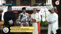 Riuh Tepuk Tangan saat MenagNasaruddin Peluk Kardinal Suharyo