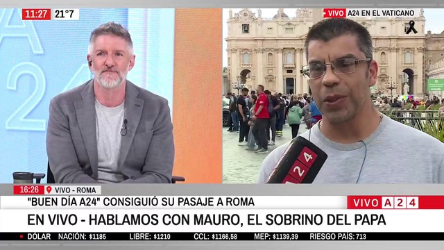 ⚫ ÚLTIMO ADIÓS AL PAPA FRANCISCO: EL SOBRINO DE JORGE BERGOGLIO EN EL VATICANO