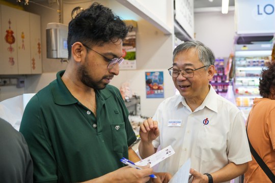 GE2025: DPM Gan Kim Yong walks the ground in Punggol, shows keen understanding of residents' concerns