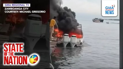 Speedboat, nasunog matapos sumabog ang makina | SONA