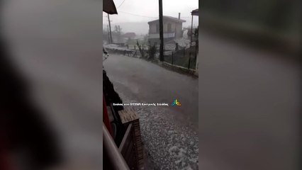 Χαλαζόπτωση στο Οροπέδιο Δομοκού