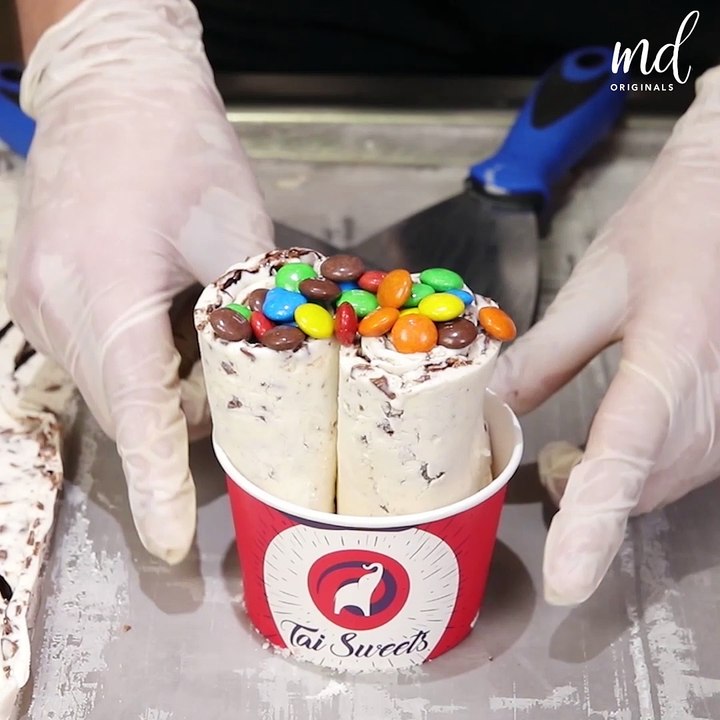 Magnum ice cream to ice cream rolls