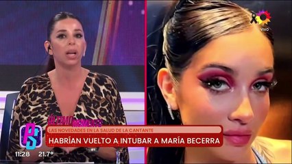 Alerta por María Becerra: volvió a ser intubada