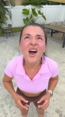 Their BASKETBALL is STUCK between the RIM and BACKBOARD 😱🏀🤣 #shorts #khamitovy #martaandrustam