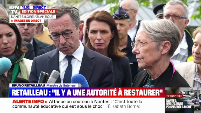 Attaque au couteau dans un lycée à Nantes: Bien sûr, il faut faire des fouilles , affirme Bruno Retailleau