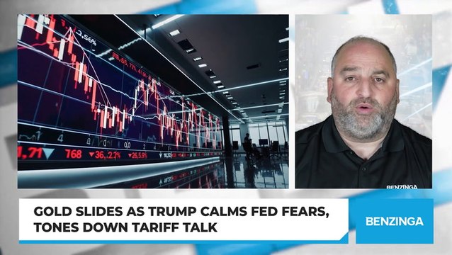 Gold Slides As Trump Calms Fed Fears, Tones Down Tariff Talk