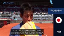 Nishikori sets sights on 500 wins after 450th tour victory