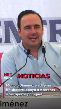 En el primer encuentro entre Saraperos y Acereros, en el que la Furia Azul arrasó 18-0, el gobernador Manolo Jiménez apoyó por igual a los dos equipos y a los alcaldes de Monclova y Saltillo.