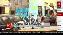 Reportan bloqueo en la colonia Guerrero por desalojo de un estacionamiento en CdMx