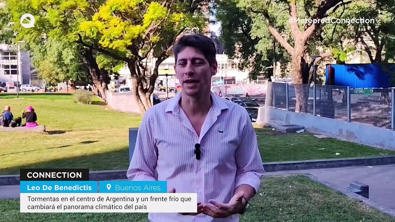 Tormentas en el centro de Argentina y un frente frío que cambiará el panorama climático del país