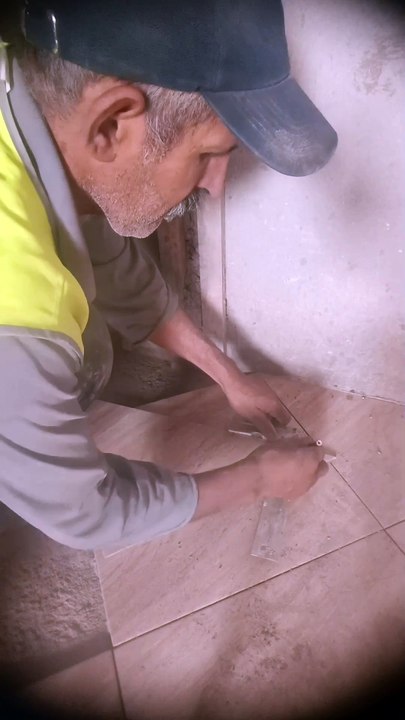 Precision Ceramic Tile Cutting and Installation | The Secret to Perfectly Straight Floors!