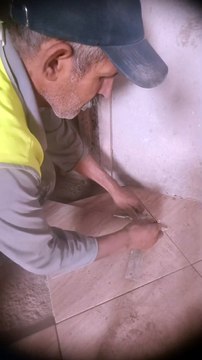 Precision Ceramic Tile Cutting and Installation | The Secret to Perfectly Straight Floors!