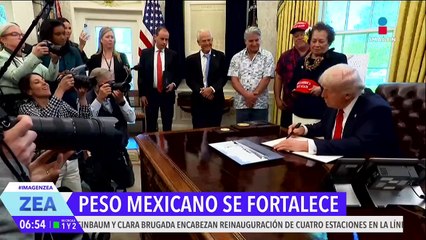 El peso mexicano avanza a un nivel no visto desde octubre de 2024