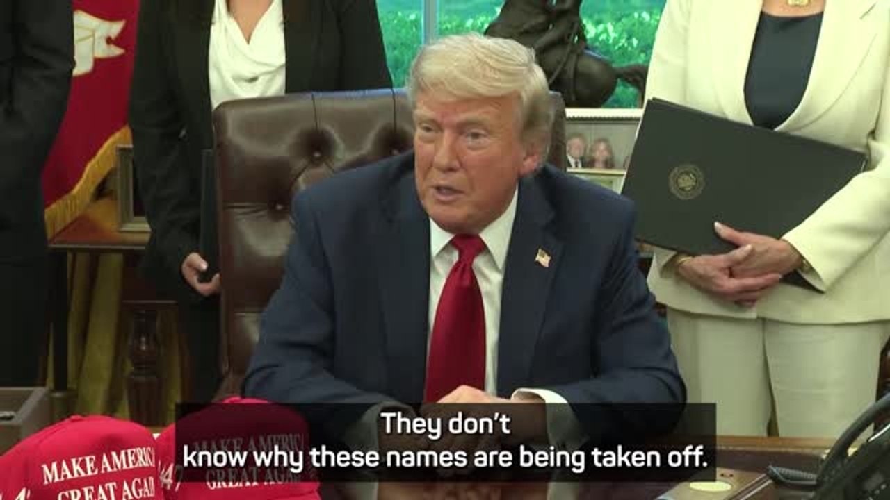 President Trump criticises teams for dropping native Indian names