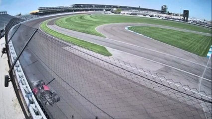 Indy 500 Test Day 2 Sato Big Crash