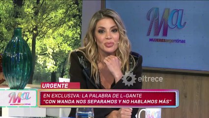 El cruce de Wanda Nara y L-Gante en un programa en vivo