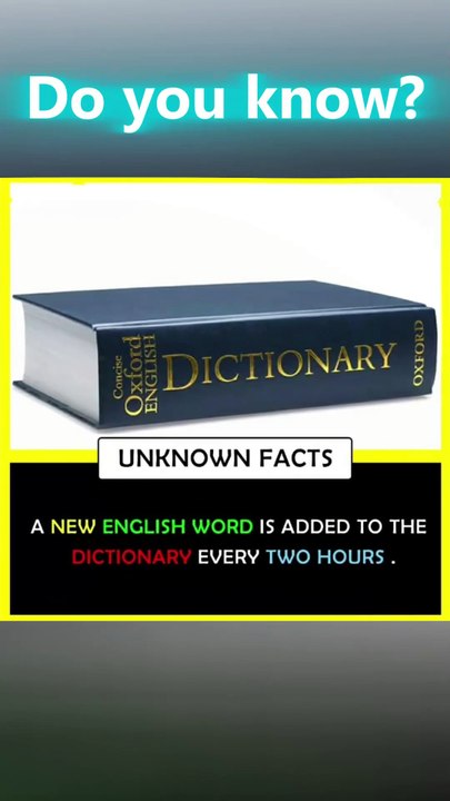A New Word Is Added to the Dictionary Every 2 Hours! 📝 | Language Facts Explained