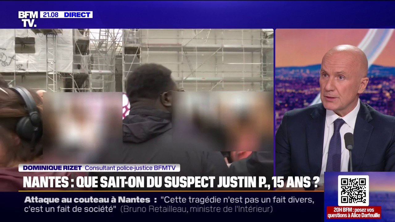 Attaque dans un lycée à Nantes: le suspect avait sur lui deux couteaux, indique une source proche de l'enquête à BFMTV