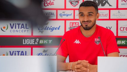 EAG - FC Martigues : le point presse de Rayan Ghrieb