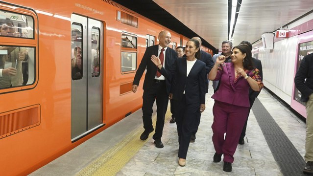 Claudia Sheinbaum felicita a Clara Brugada por seguir con el proyecto de movilidad en CDMX y abrir nuevas estaciones del Metro
