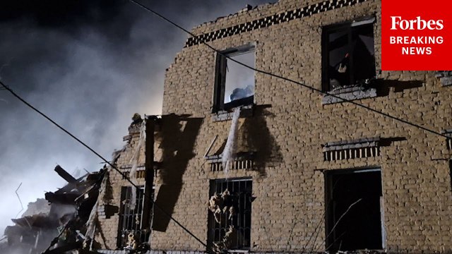 Emergency Personnel Respond To Deadly Russian Strikes On Kyiv, Ukraine