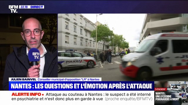 Nos établissements scolaires doivent être des lieux de vie : Julien Bainvel, conseiller municipal (LR) à Nantes, témoigne après l'attaque au couteau dans un lycée