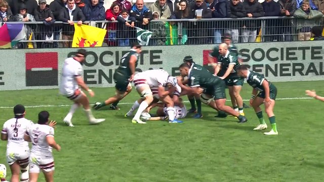 TOP 14 - Essai de Sipili FALATEA (UBB) - Section Paloise - Union Bordeaux-Bègles
