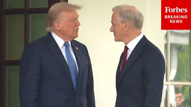 President Trump Welcomes Norwegian Prime Minister Jonas Gahr Støre To The White House