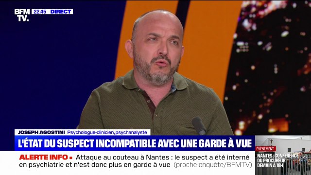 Attaque au couteau dans un lycée à Nantes: Il faut renforcer les psychologues scolaires dans les établissements , explique Joseph Agostini, psychologue clinicien