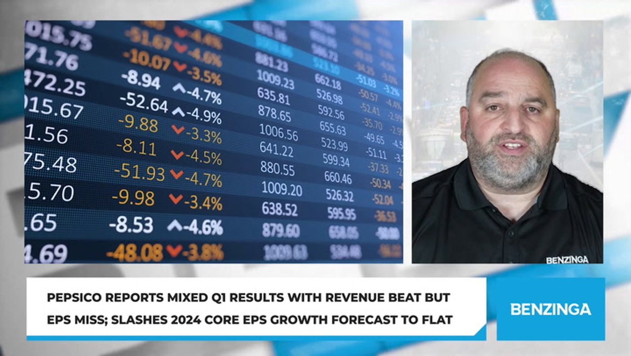 PepsiCo Reports Mixed Q1 Results With Revenue Beat But EPS Miss; Slashes 2024 Core EPS Growth Forecast to Flat
