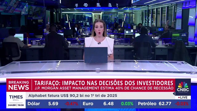 Investidores em alerta: executivo do JP Morgan fala sobre possível recessão | CNBC BREAKING