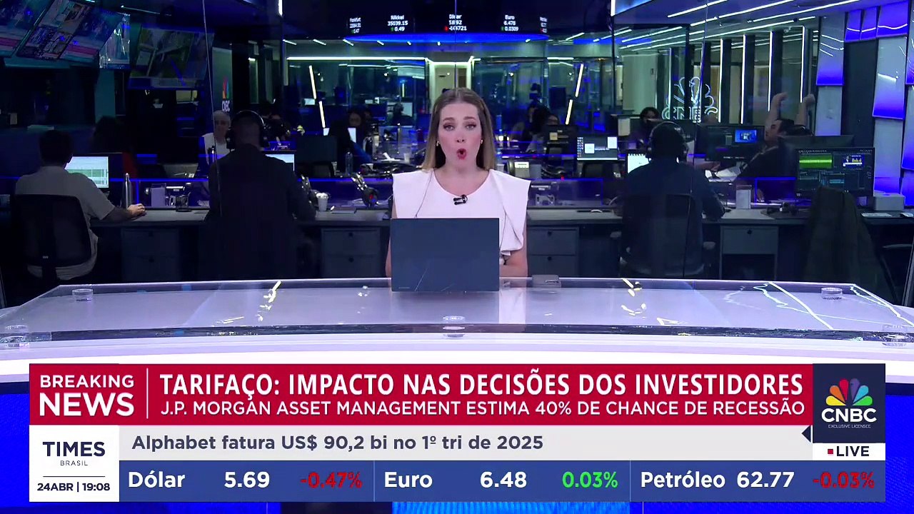 Investidores em alerta: executivo do JP Morgan fala sobre possível recessão | CNBC BREAKING