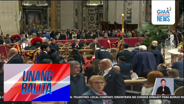 Pila ng mga tao sa public viewing sa labi ni Pope Francis, tuloy-tuloy pa rin | Unang Balita