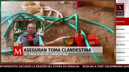 Hallan bodega con túnel usado para robo de combustible a Pemex en BC
