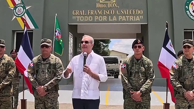 Presidente Abinader llama a tropas a ser los ojos de la patria en la frontera
